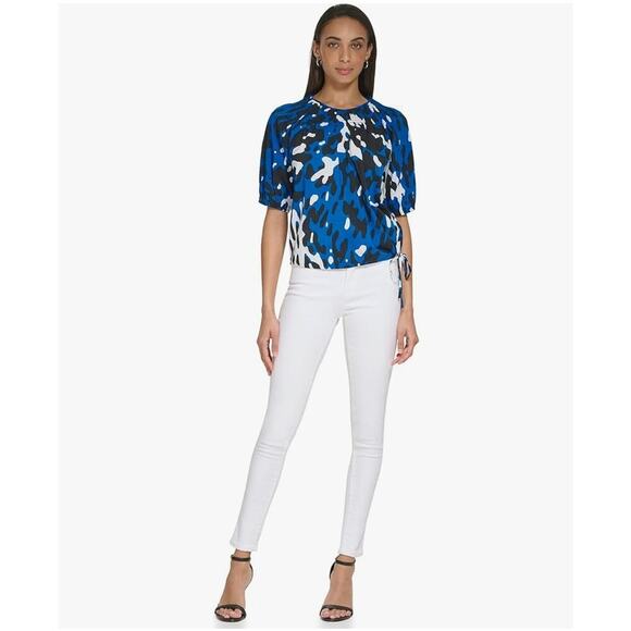 Calvin Klein 3/4 puff sleeve blouse. Coastal Granddaughter Secretary style - Picture 1 of 7